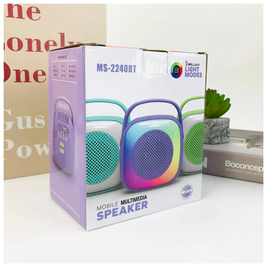 Altavoz Bluetooth Cuadrado RGB